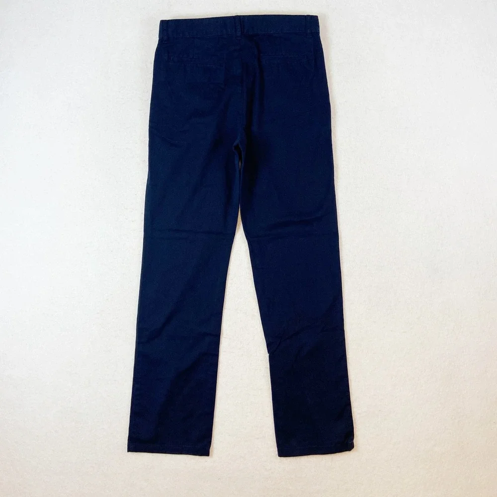 The Childrens Place‎ Navy Blue Chino Pants Kids Size 14 Adjustable Waist Cotton